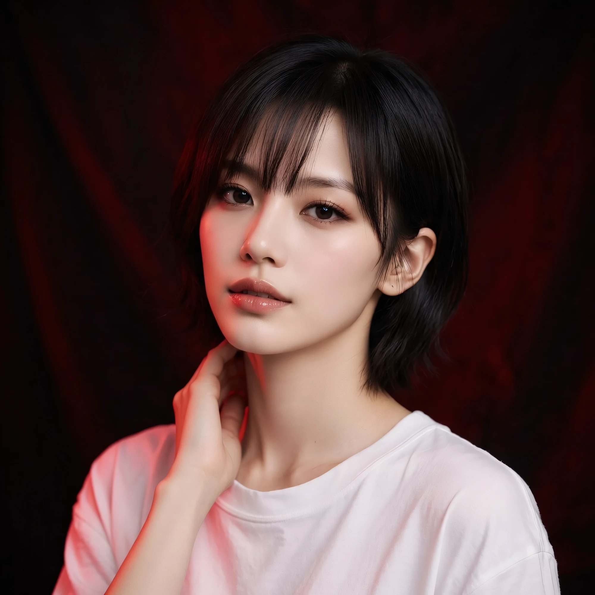 붉은 조명 아래의 SHINHWI