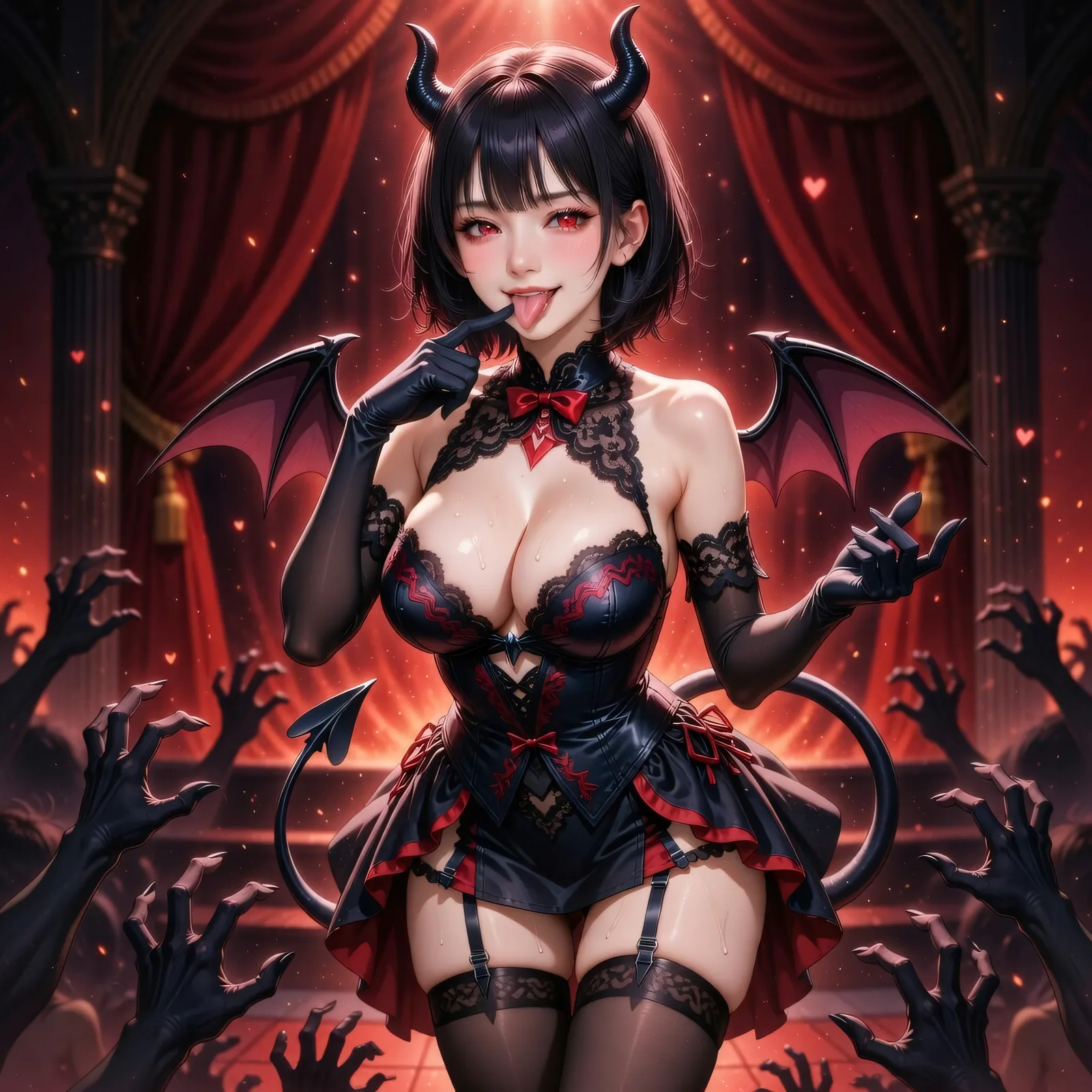 붉은 무대에서 악마처럼 웃는 SHINHWI