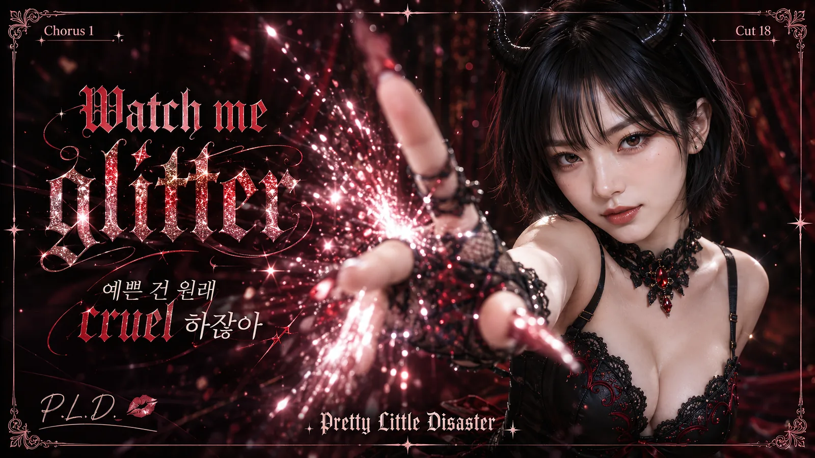 Pretty Little Disaster 가사 아트의 SHINHWI