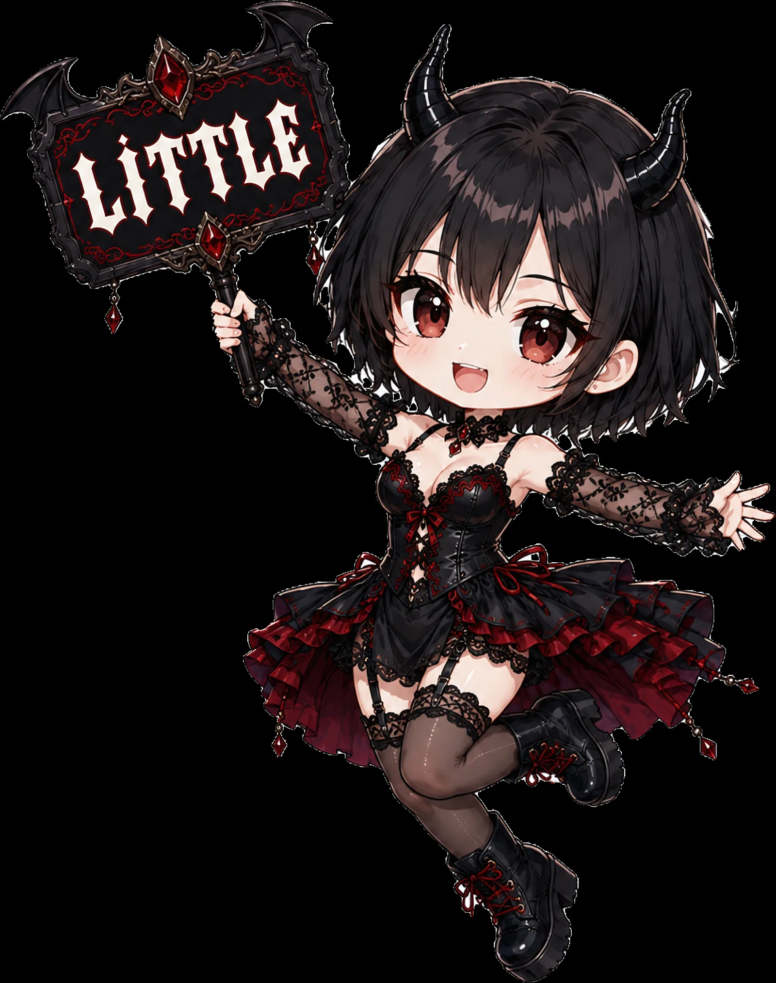 LITTLE 팻말을 든 작은 SHINHWI